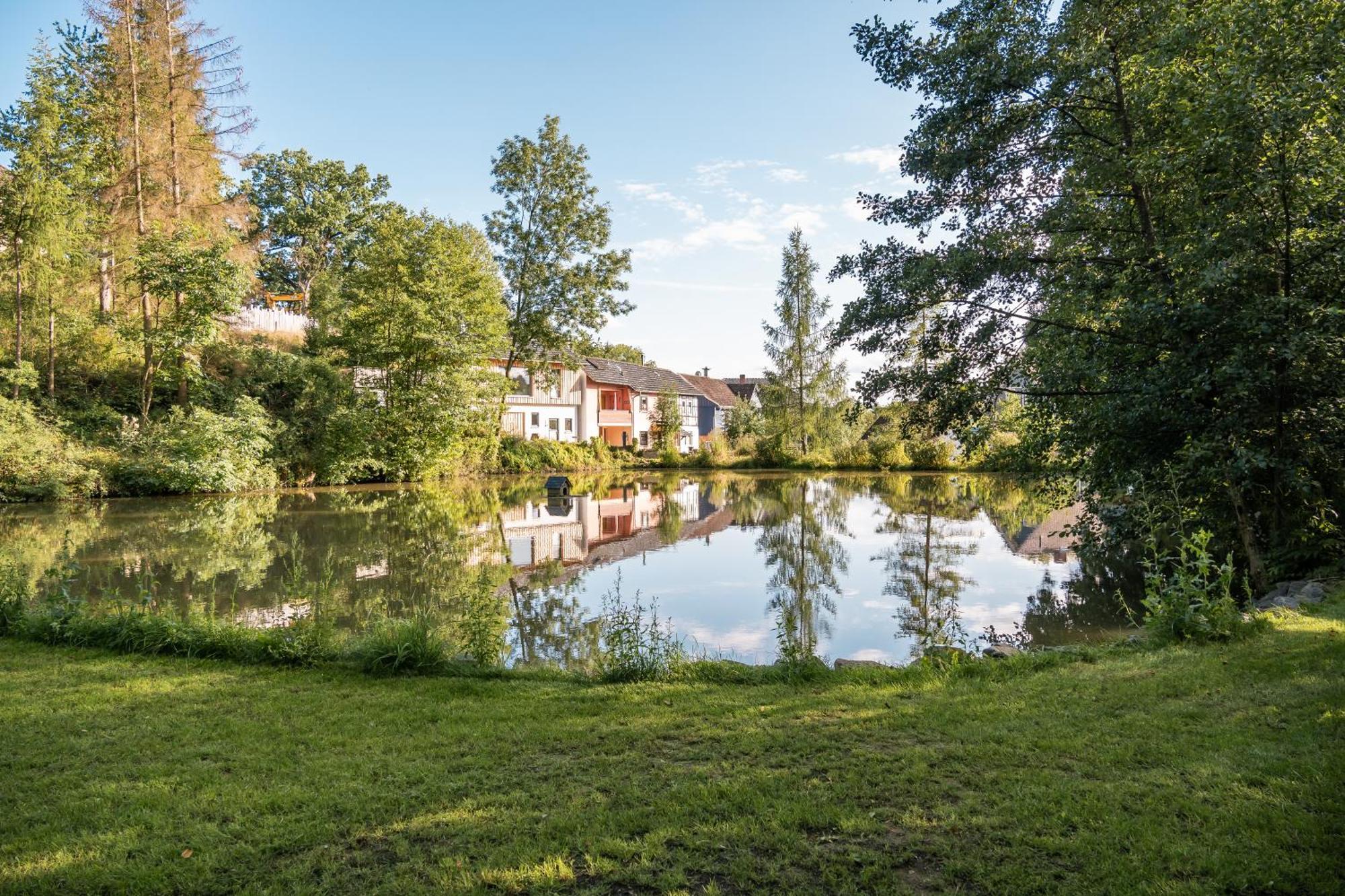 Ferienwohnung Panorama Teichblick Heldritt Exterior foto